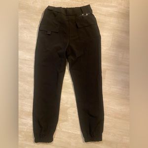 Nasty Gal, black cargo front pocket, jogger pants